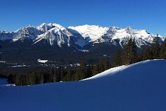 07A Lake Louise Ski Early Morning With Sheol Mountain, Haddo Peak and Mount Aberdeen, Mount Lefroy, Fairview Mountain, Mount Victoria above Lake Louise, Mount Whyte, St Piran and Niblock.jpg